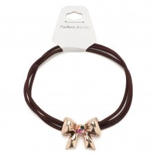 Резинка для волос тройная с фигуркой бантик (25580) вариант 02