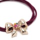 Резинка для волос тройная с фигуркой бантик (25580) вариант 03