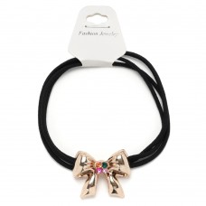 Резинка для волос тройная с фигуркой бантик (25580) вариант 01