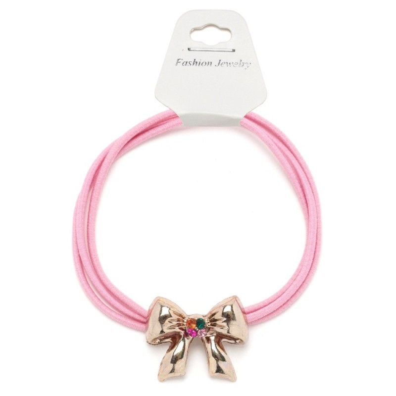 Резинка для волос тройная с фигуркой бантик (25580) вариант 10