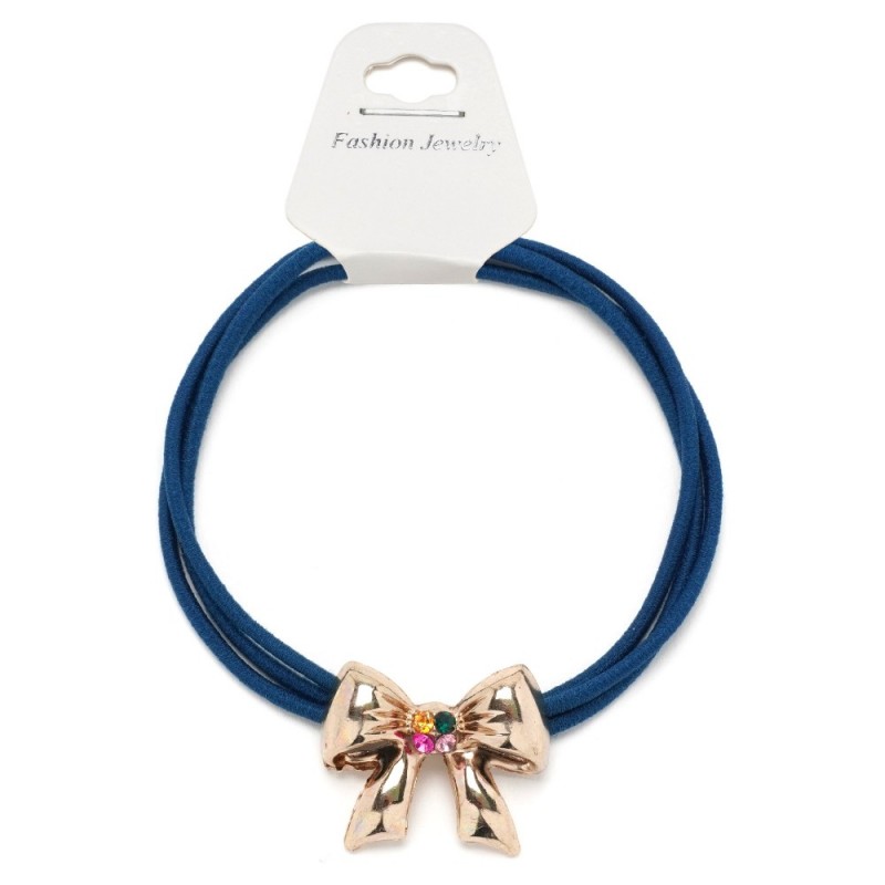 Резинка для волос тройная с фигуркой бантик (25580) вариант 05