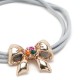 Резинка для волос тройная с фигуркой бантик (25580) вариант 06