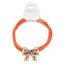 Резинка для волос тройная с фигуркой бантик (25580) вариант 08
