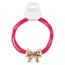 Резинка для волос тройная с фигуркой бантик (25580) вариант 09