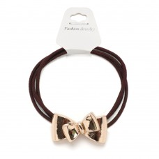 Резинка для волос тройная с фигуркой бантик (25581) вариант 02