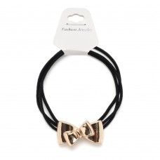 Резинка для волос тройная с фигуркой бантик (25581) вариант 01