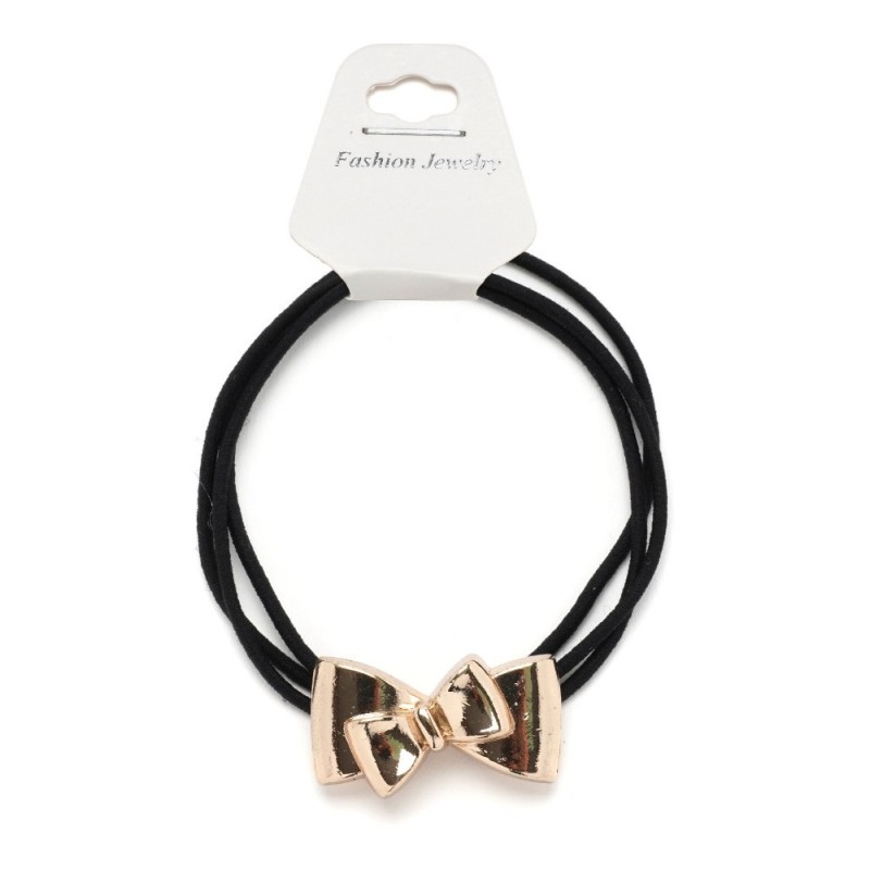 Резинка для волос тройная с фигуркой бантик (25581) вариант 01