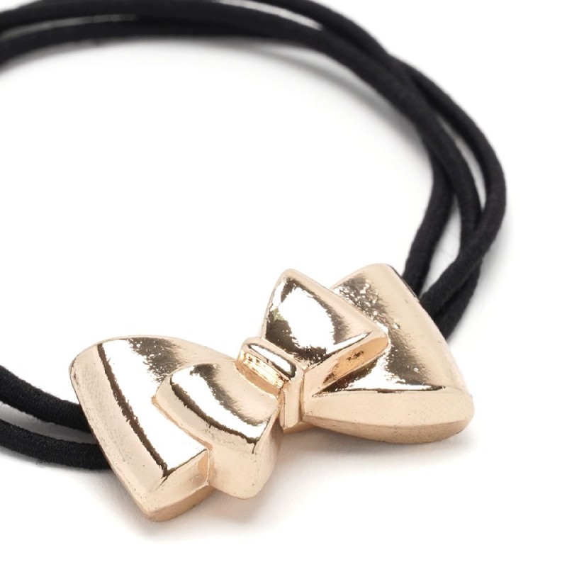 Резинка для волос тройная с фигуркой бантик (25581) вариант 01