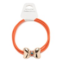 Резинка для волос тройная с фигуркой бантик (25582) вариант 04