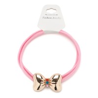 Резинка для волос тройная с фигуркой бантик (25582) вариант 06