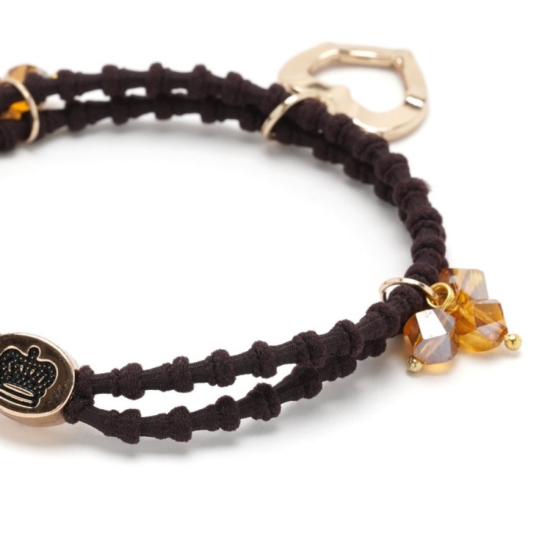 Резинка для волос двойная ребристая с фигурками (25584) вариант 02