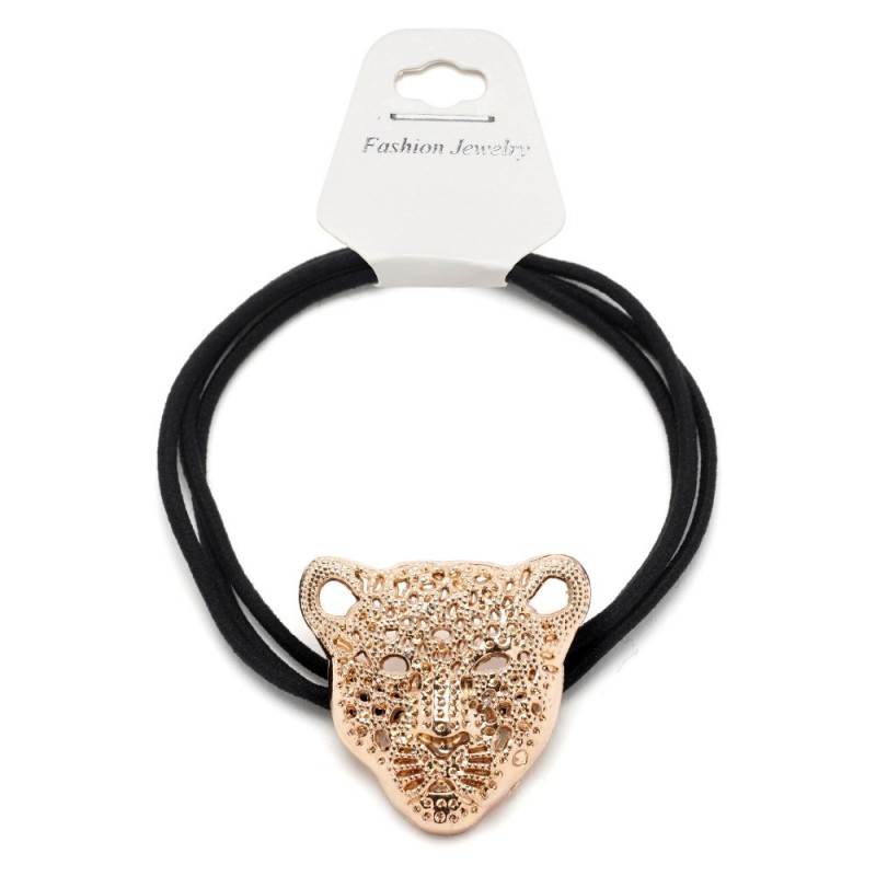 Резинка для волос тройная с фигуркой тигра (25598) вариант 01