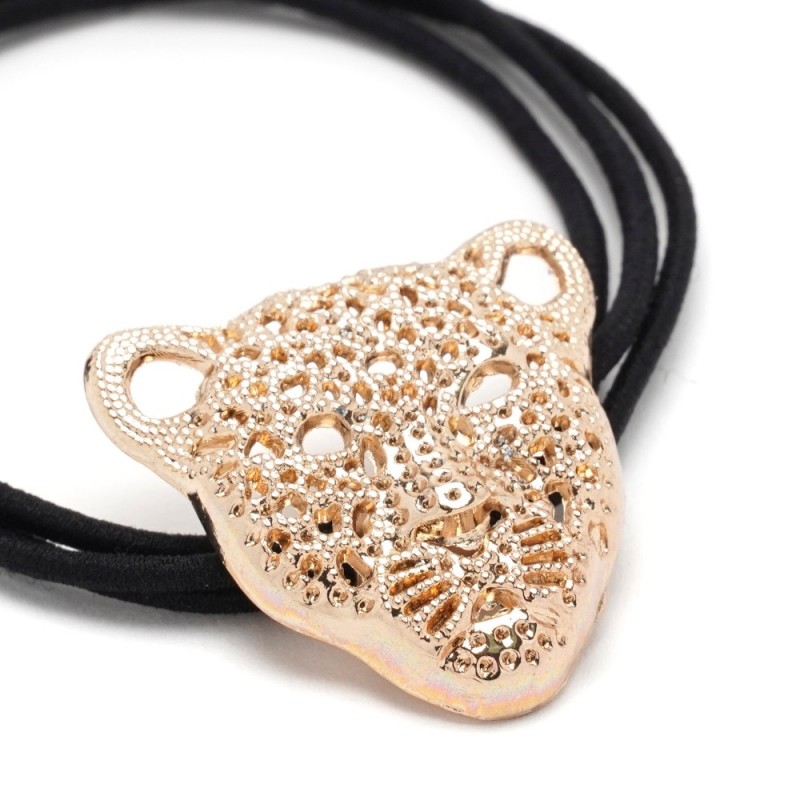 Резинка для волос тройная с фигуркой тигра (25598) вариант 01