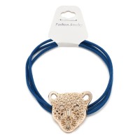 Резинка для волос тройная с фигуркой тигра (25598) вариант 04