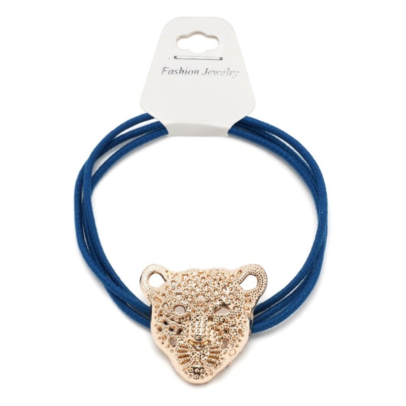 Резинка для волос тройная с фигуркой тигра (25598) вариант 04