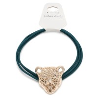 Резинка для волос тройная с фигуркой тигра (25598) вариант 05