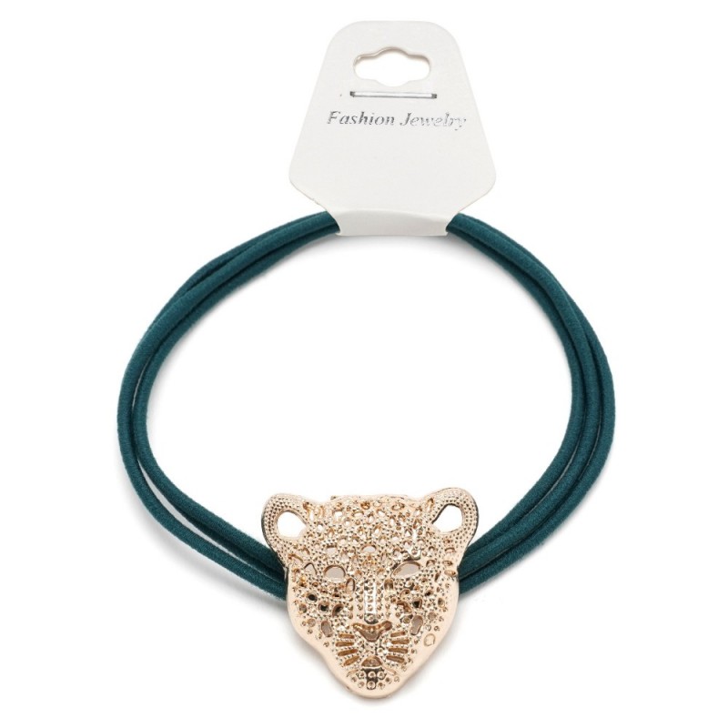 Резинка для волос тройная с фигуркой тигра (25598) вариант 05