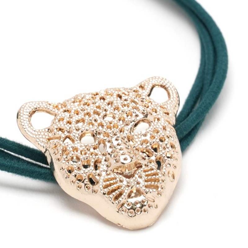 Резинка для волос тройная с фигуркой тигра (25598) вариант 05