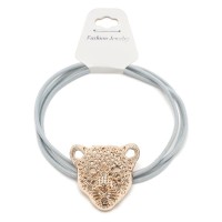 Резинка для волос тройная с фигуркой тигра (25598) вариант 06