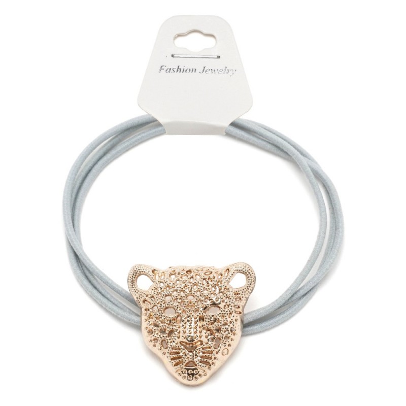 Резинка для волос тройная с фигуркой тигра (25598) вариант 06