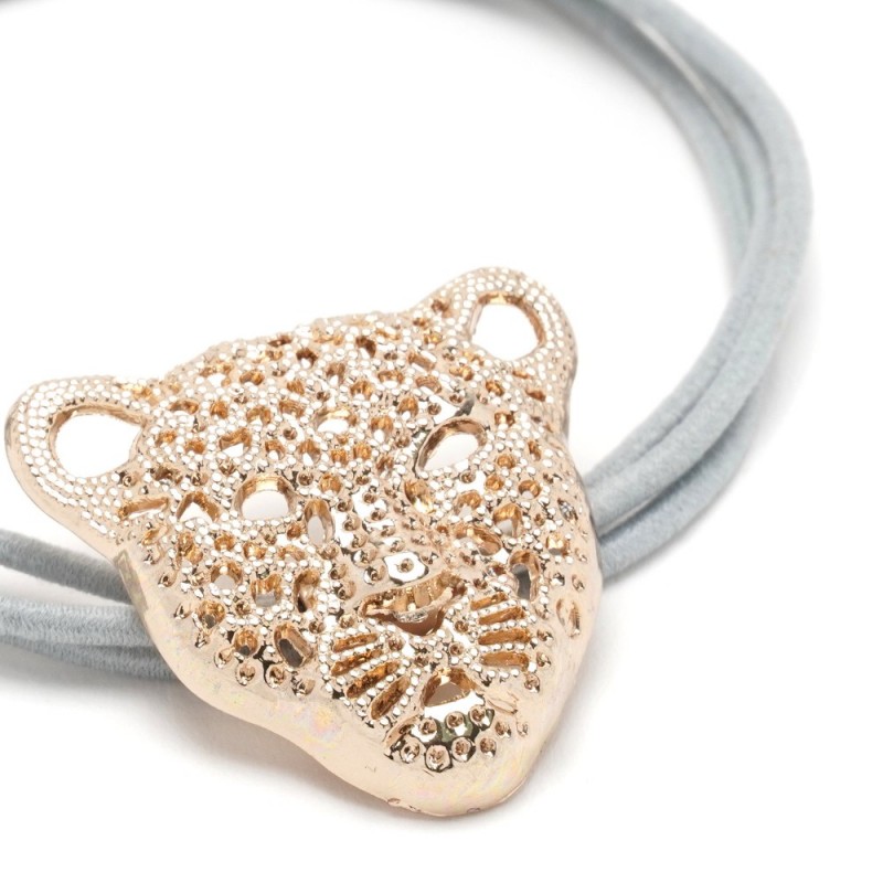 Резинка для волос тройная с фигуркой тигра (25598) вариант 06