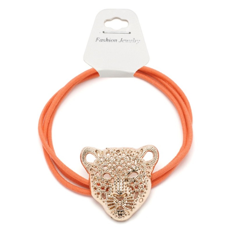Резинка для волос тройная с фигуркой тигра (25598) вариант 08