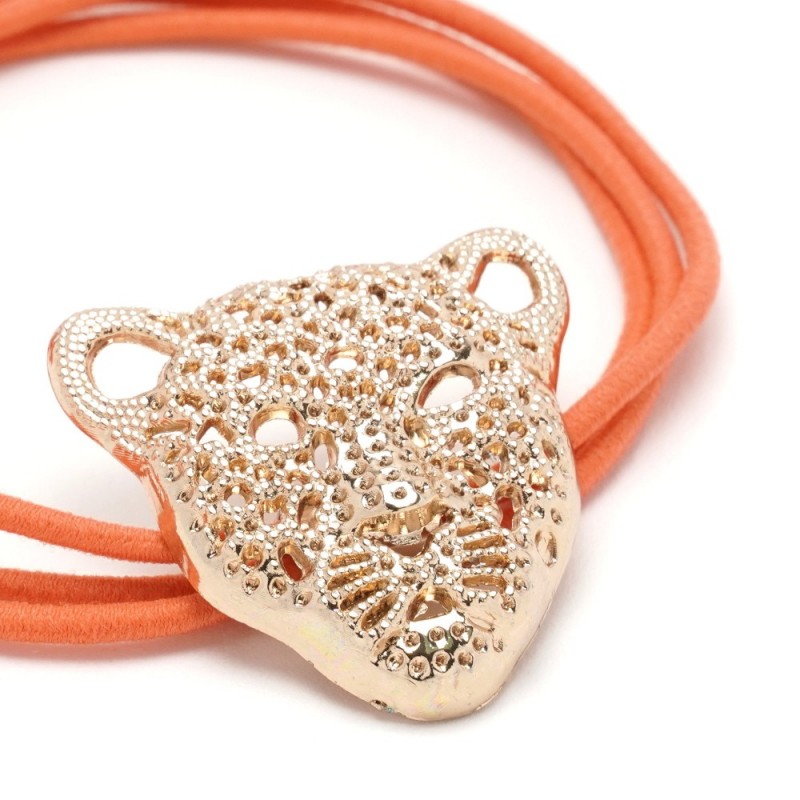 Резинка для волос тройная с фигуркой тигра (25598) вариант 08