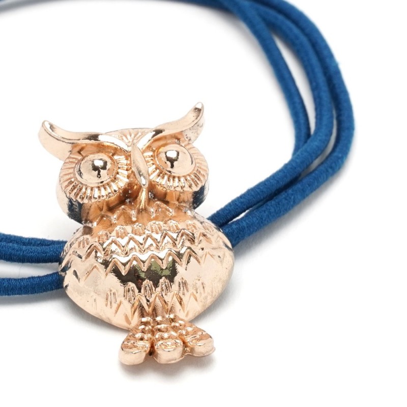 Резинка для волос тройная с фигуркой совы (25599) вариант 04