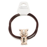 Резинка для волос тройная с фигуркой кота (25600) вариант 02
