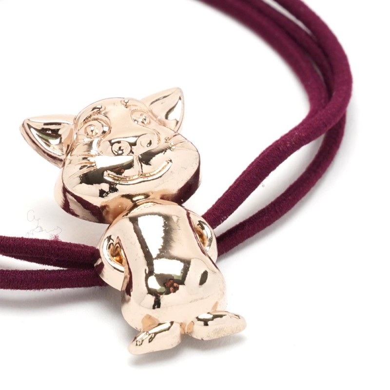 Резинка для волос тройная с фигуркой кота (25600) вариант 03