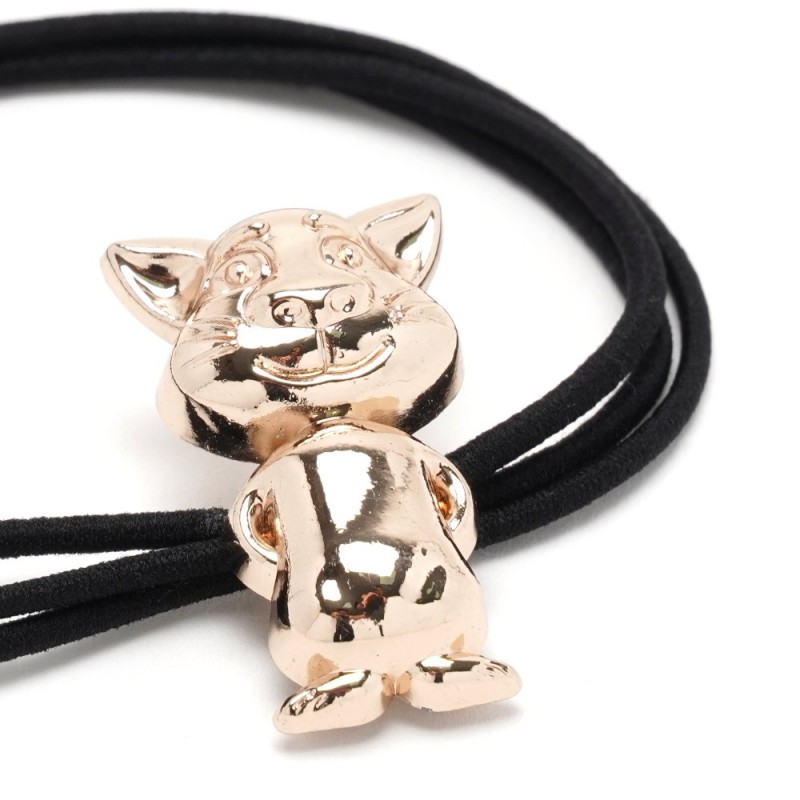 Резинка для волос тройная с фигуркой кота (25600) вариант 01