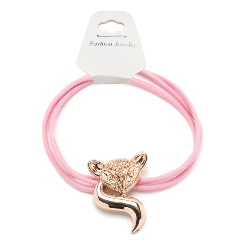 Резинка для волос тройная с фигуркой лисы (25601) вариант 10