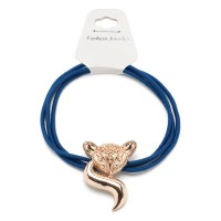 Резинка для волос тройная с фигуркой лисы (25601) вариант 04