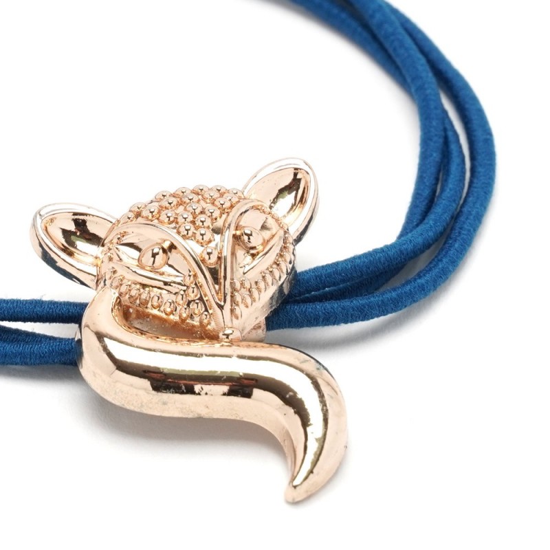 Резинка для волос тройная с фигуркой лисы (25601) вариант 04