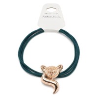 Резинка для волос тройная с фигуркой лисы (25601) вариант 05