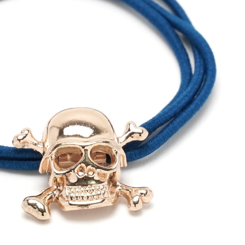 Резинка для волос тройная с фигуркой черепа (25602) вариант 04