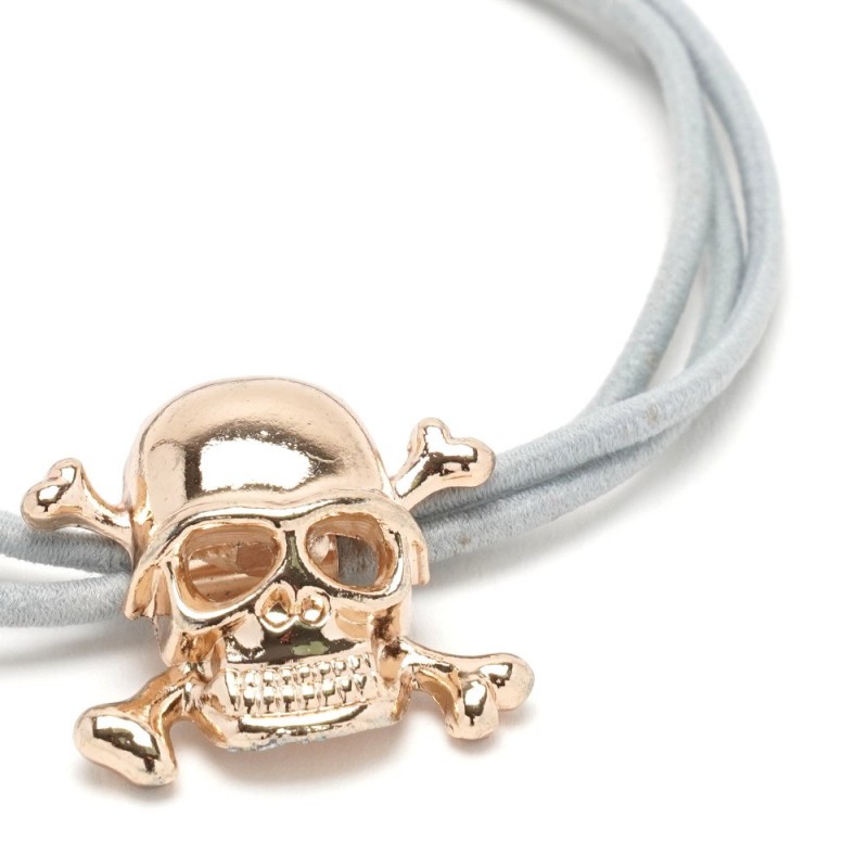 Резинка для волос тройная с фигуркой черепа (25602) вариант 06