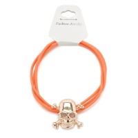 Резинка для волос тройная с фигуркой черепа (25602) вариант 08