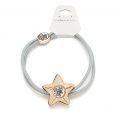 Резинка для волос двойная с фигуркой звезда (25651) вариант 01