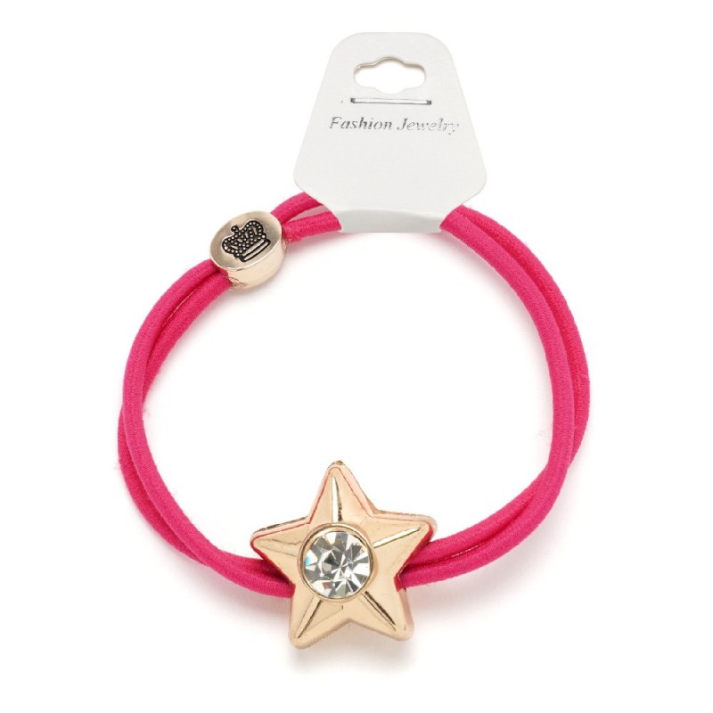 Резинка для волос двойная с фигуркой звезда (25651) вариант 10