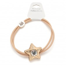 Резинка для волос двойная с фигуркой звезда (25651) вариант 03