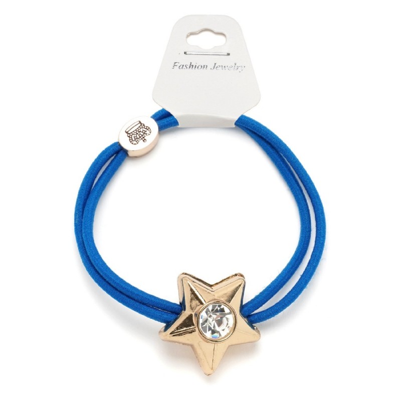 Резинка для волос двойная с фигуркой звезда (25651) вариант 07