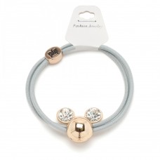 Резинка для волос двойная с фигуркой микки-маус 25653 вариант 01