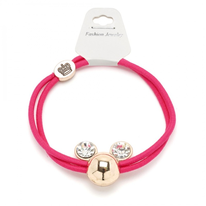 Резинка для волос двойная с фигуркой микки-маус 25653 вариант 10