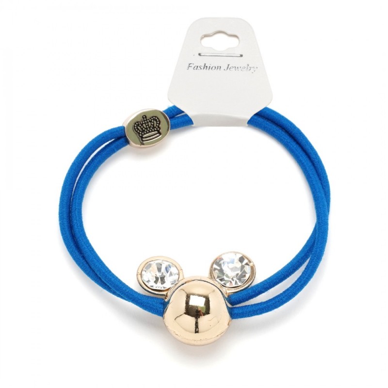 Резинка для волос двойная с фигуркой микки-маус 25653 вариант 07