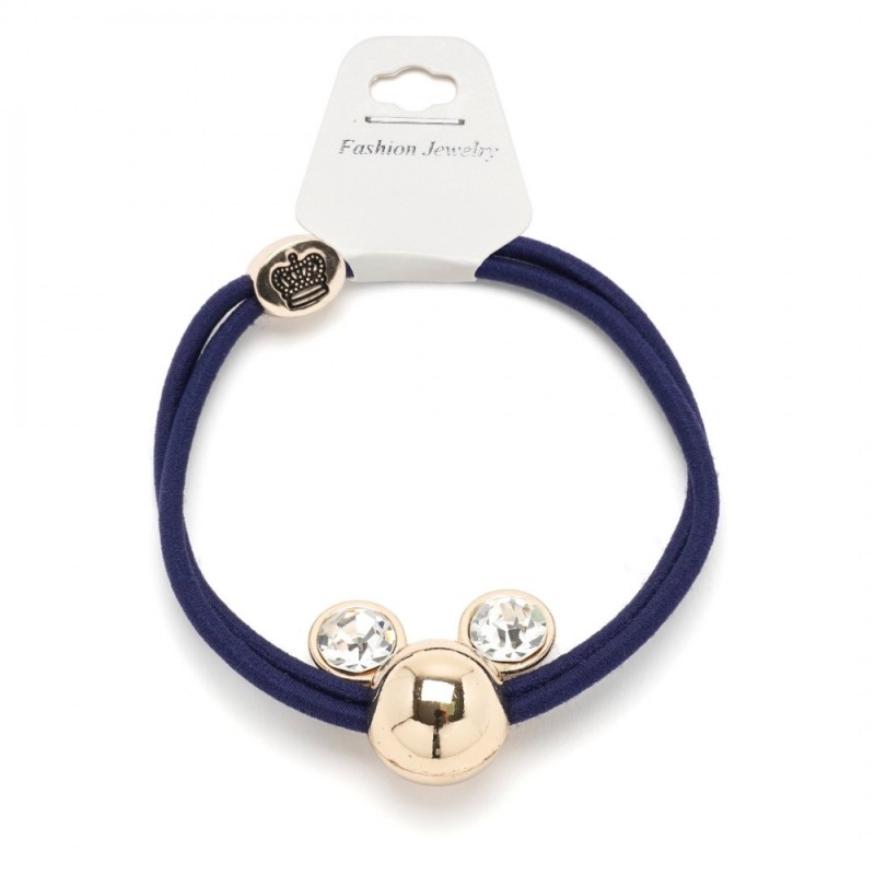 Резинка для волос двойная с фигуркой микки-маус 25653 вариант 08