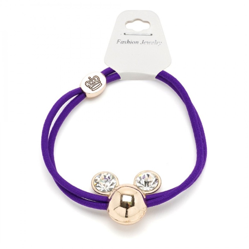 Резинка для волос двойная с фигуркой микки-маус 25653 вариант 09