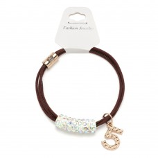 Резинка для волос двойная с украшением (25661) вариант 02