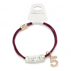 Резинка для волос двойная с украшением (25661) вариант 03