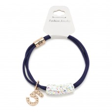 Резинка для волос двойная с украшением (25661) вариант 05